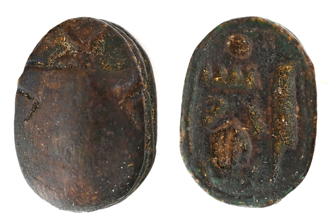 Egyptian Dark Steatite Scarab for Tutmose III