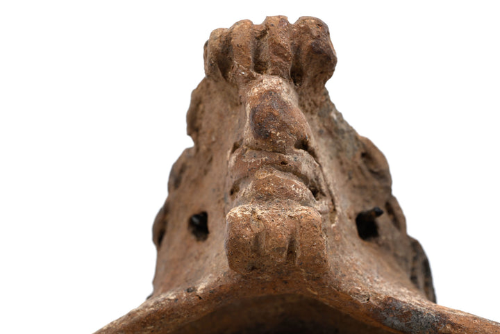 Taíno Pottery Vessel Fragment with Modelled Effigy Head