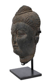 Ancient Gandharan Grey Schist Head of Buddha