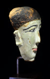 Egyptian Green Painted Wood Mummy Mask