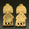 Fine Pair of Maya Molded Ceramic Warrior Figures