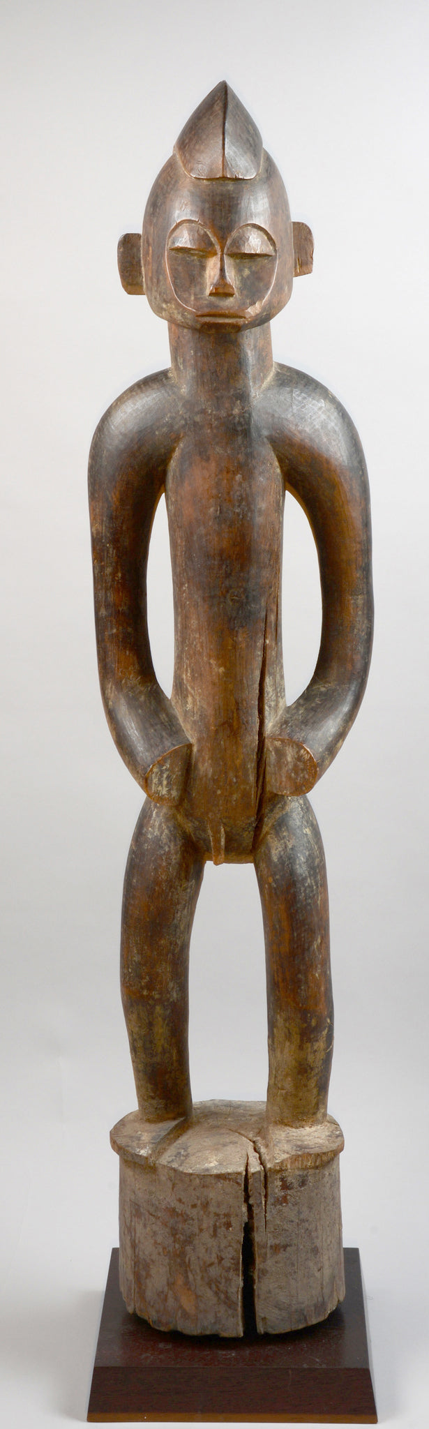 Senufo Wood Carved Male Rhythm Pounder Deble