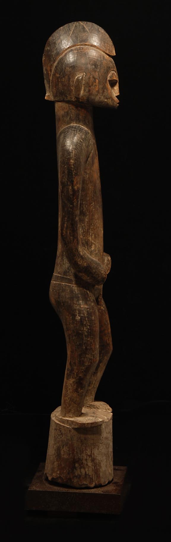Senufo Wood Carved Male Rhythm Pounder Deble