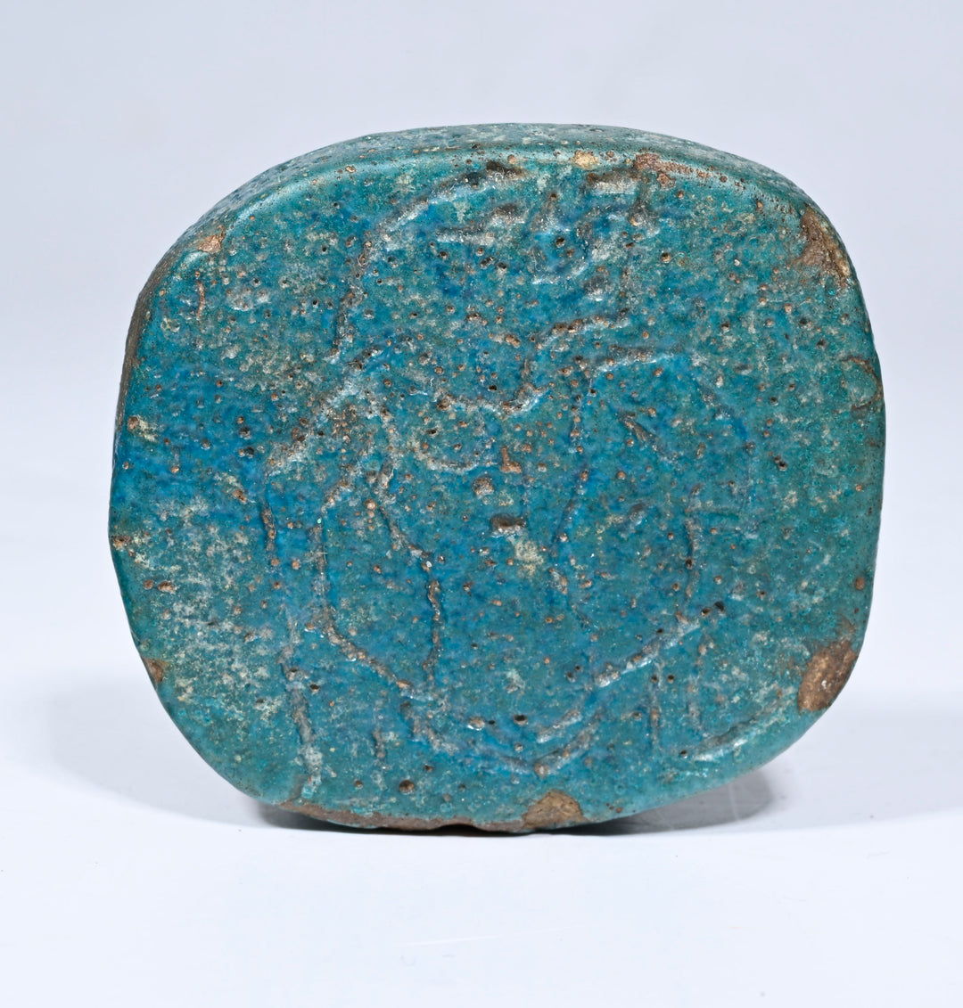 Egyptian Udjat Eye Scaraboid Amulet for Protection