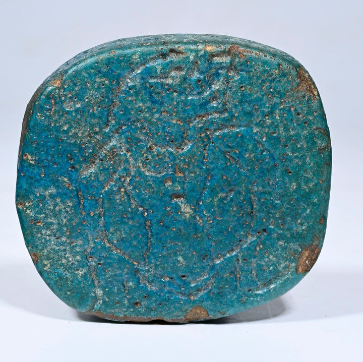 Egyptian Udjat Eye Scaraboid Amulet for Protection