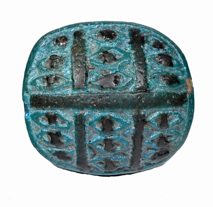 Egyptian Udjat Eye Scaraboid Amulet for Protection