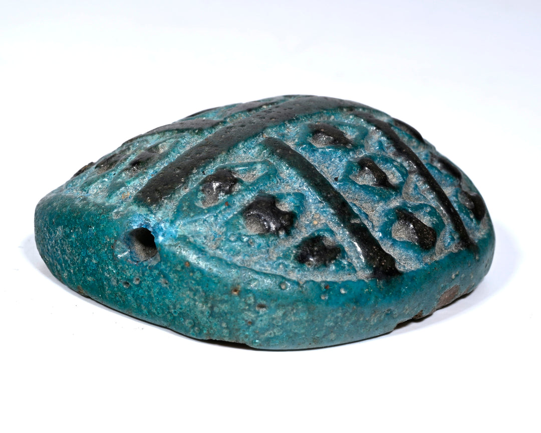 Egyptian Udjat Eye Scaraboid Amulet for Protection