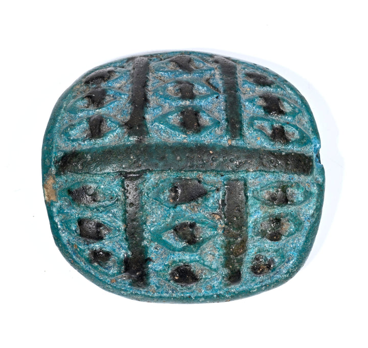Egyptian Udjat Eye Scaraboid Amulet for Protection