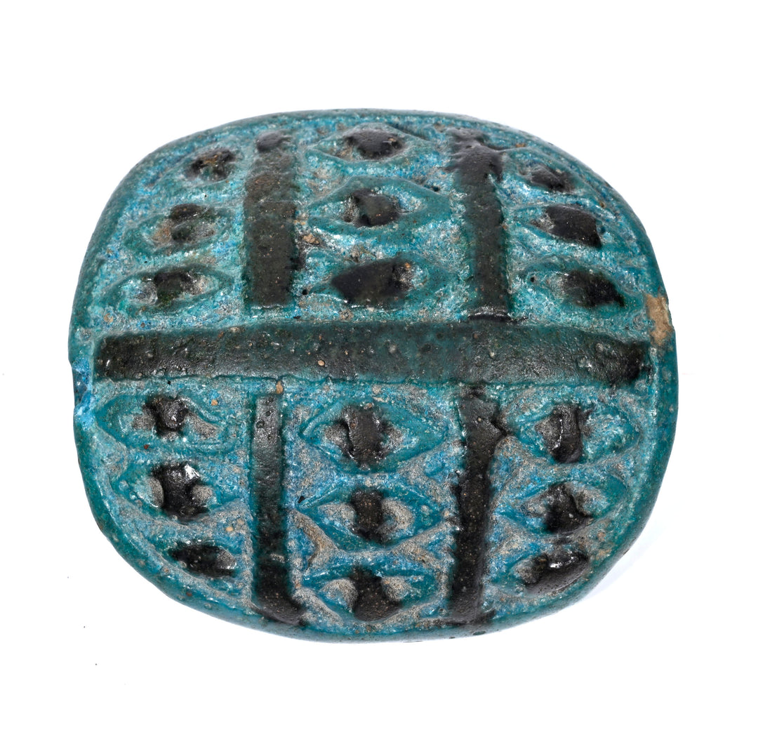 Egyptian Udjat Eye Scaraboid Amulet for Protection