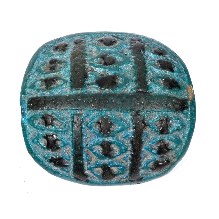 Egyptian Udjat Eye Scaraboid Amulet for Protection