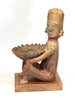 Jalisco Pottery Seated Male Figure Holding Bowl - Art for Eternity