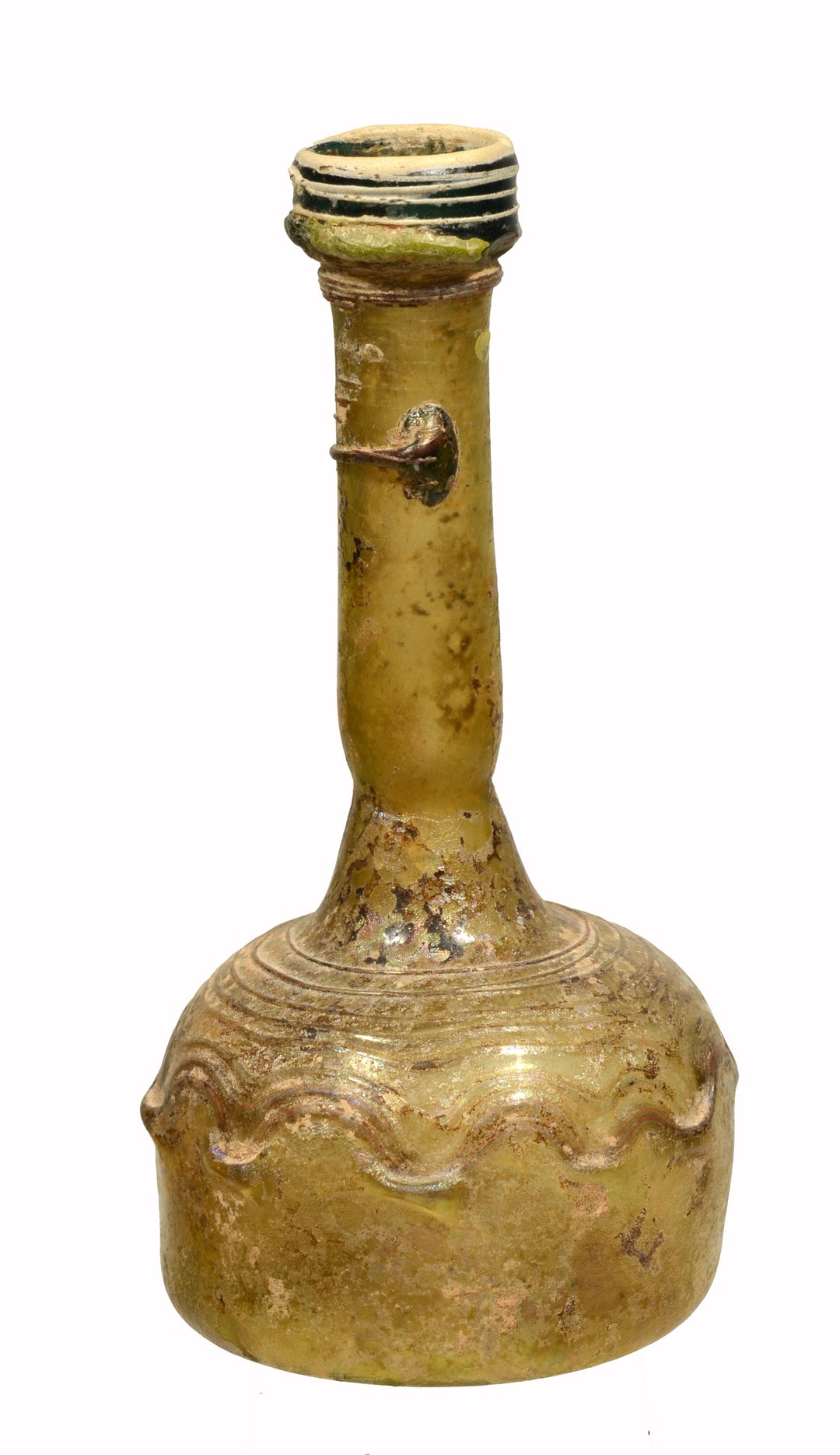Roman Yellow Glass Unguentarium