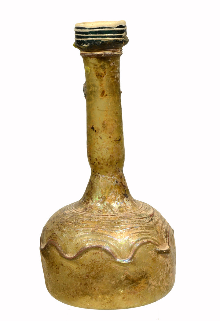 Roman Yellow Glass Unguentarium