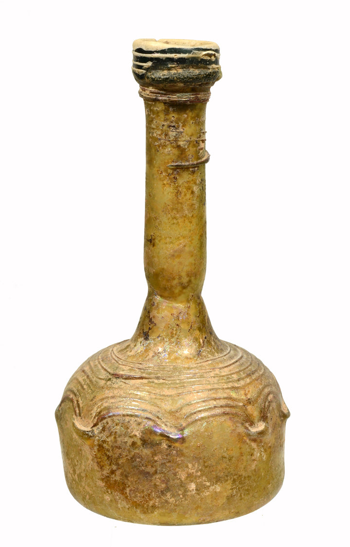 Roman Yellow Glass Unguentarium